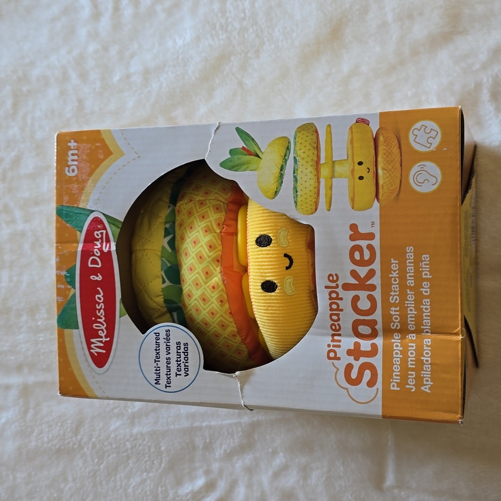 Melissa & Doug Pineapple Soft Stacker NWT